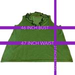 RED WOMAN GREEN SLEEVELESS SWEATER KNIT TUNIC W/FAUX LEATHER TRIM (18/20) Photo 9