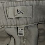 Joie  Women XL Front Pleated Linen Blend Cuff Chino Khaki Shorts Casual Preppy Photo 3