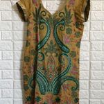 Custom made Sari Kurta tunic top or dress Salwar Kameez with diamonds embroidery Yellow Size M Photo 0