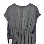 NWT Crystal Comfort Black Rayon Midi Classic Swim Coverup Dress Resortwear Sz XL Photo 3