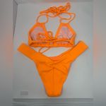 NWOT Montce Bikini Set Size Large Orange Photo 2