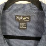 Style & Co Blue Plaid Pajama Lounge Shirt & Pants Set Women's Size 22W Photo 2