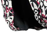 VINTAGE Y2K Drama Women’s Silk Geometric Skirt in Black/White/Pink Size 8 Black Photo 1