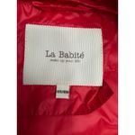 La Babité Red Down Puffer Jacket Hooded Lightweight Warm Coat Women's S Size 4 Photo 3