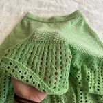 Green Knitted Sweater Coverup Skirt Size XS Photo 1