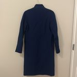 Blue long wool blend pea coat winter jacket! Size 6R! Photo 8