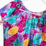 Hilo Hattie Vintage Pineapple Tropical Hawaiian Print Colorful Mumu Dress Size L Size L Photo 7