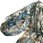 Free People Bold Bohemian Print Mini Dress Flowy Wide Sleeves Size XS Women's Photo 2