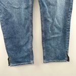 Just USA  High Rise Medium Wash Ankle Side Slit Straight Leg Jeans Sz 30P/10P NEW Photo 2