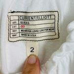 Current/Elliott Current Elliott ruffle off the shoulder knit tee shirt in white. Size 2 Photo 2