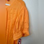 Vince Camuto  NWT Vibrant Orange Fizz Pleated Blouse Size‎ XXL Photo 4