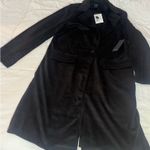 Forever 21 Black Long suede coat Photo 2