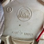 Sorel Women's Winter Boots Swiss Floral Faux Fur Size 6 White Red Arctic Water Photo 9