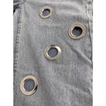 Edikted  Light Wash Blue Silver‎ Eyelet Grommet Jeans M Photo 4