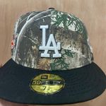 New Era Cap Los Angeles dodgers Jackie Robinson patch 59fifty size 7 1/8 real tree camo fitted brand new  Photo 1