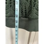 Maurice's Open Knit Sweater Green Size 2 Long Sleeve Scoop Neck Soft Photo 2