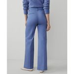 Ann Taylor NWT Weekend Blue Wide Leg Trouser Pants 4P Office Career Preppy 4P Photo 1