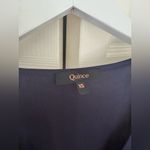 Quince  Women's Washable Stretch Silk Puff Sleeve Navy Blue Mini Dress Size XS Photo 5