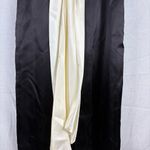 Vintage Black Satin Puff Sleeve Prom Dress With Bow Size 10 Photo 13