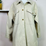 Banana Republic Beige Longsleeve Shaket, Petite Large Photo 0