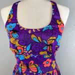 Vintage 60s Kamehameha Maxi Dress Purple Butterfly Floral Small Made in Hawaii Photo 1