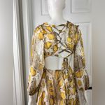 Glamaker Dark Romance Exotic Floral Snake Print Mini Dress Size Small Brown Photo 4