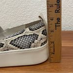 Vince . Saxon 2 Snakeskin Embossed Leather Slip On Platform Sneakers Size 7.5 Photo 9