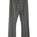 House of Harlow 1960 Geometric knit Black and White pants size Large Photo 0