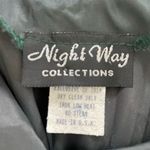 Vintage 90s Night Way Emerald Green Strappy Back Slip Dress Gown 4 XS Green Photo 6