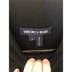 Veronica Beard  EUC Women's Black Ruched Mock Neck Knit Dress M Photo 2