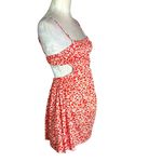 Revolve NWT NIA Open Back Smocked Floral Mini Dress Orange Size S Photo 4