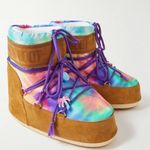 Moon Boot x Palm Angels Brown Multicolored Fleece Lined Suede Boots Size undefined Photo 1