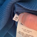 Reformation  Kirsten long sleeve ribbed dress tie waist ocean teal xs Photo 4