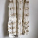 Aerie NWT  Sz XS Beachy Tiered Maxi Dress Tan Ivory Coastal Boho Vacation Lace Photo 5