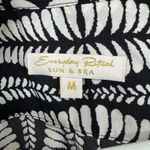 Everyday Ritual Claudine Tunic Maldives Stripe Size Medium Black Photo 4