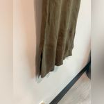 T Tahari  Olive Green Maxi Dress with Buckle Accents Photo 5