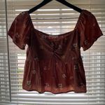 LA Hearts L.A. Hearts Pac Sun smocked floral boho crop blouse, size small Photo 7
