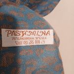 Pashmina Cheetah Print Rectangle Scarf-Cashmere & Silk Blend-Fringe-Reversible Photo 6