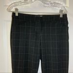 Takara  Black Windowpane Plaid Print Trousers size 7 Photo 3