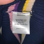 All:Row boutique rainbow navy ribbed S Betsey long dress Blue Photo 3