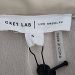 Grey Lab Cream Leather Romper NWT Size Small Cream Faux Leather Short Romper Photo 6