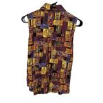 Harley Davidson Sleeveless Shirt License Plate Graphic Womens Medium Vintage Photo 1