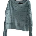 Soho New York & CO.   Women's Soft Teal Knit Sweater Size M Photo 0