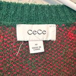 CeCe  Green Sweater with Red Bow Accents Photo 1