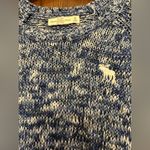 Abercrombie & Fitch Blue and white knit Abercrombie sweater Photo 1