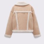 ZARA  Women's Faux Shearling Double Faced Jacket (Light-camel)  Photo 1