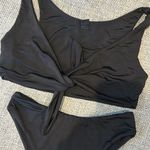 Naked Wardrobe  Black Front Tie Bikini Photo 6