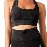 Free People #63 NWT  Go To Sports Bra in Washed Black Photo 0