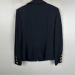 St. John Collection  Jacket Womens 4 Black Knit Full Zip Up Chain Link Button Photo 6