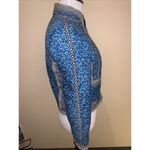 J.‎ CREW QUILTED EMBELLISHED COLORFUL Full zip JACKET WOMEN'S SIZE 0 BLUE FLORAL Photo 2